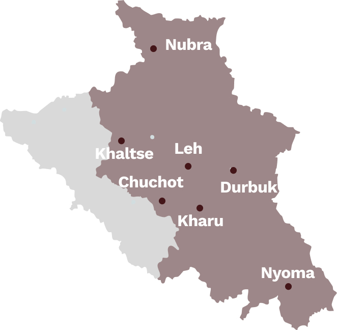 Ladakh Zones Map